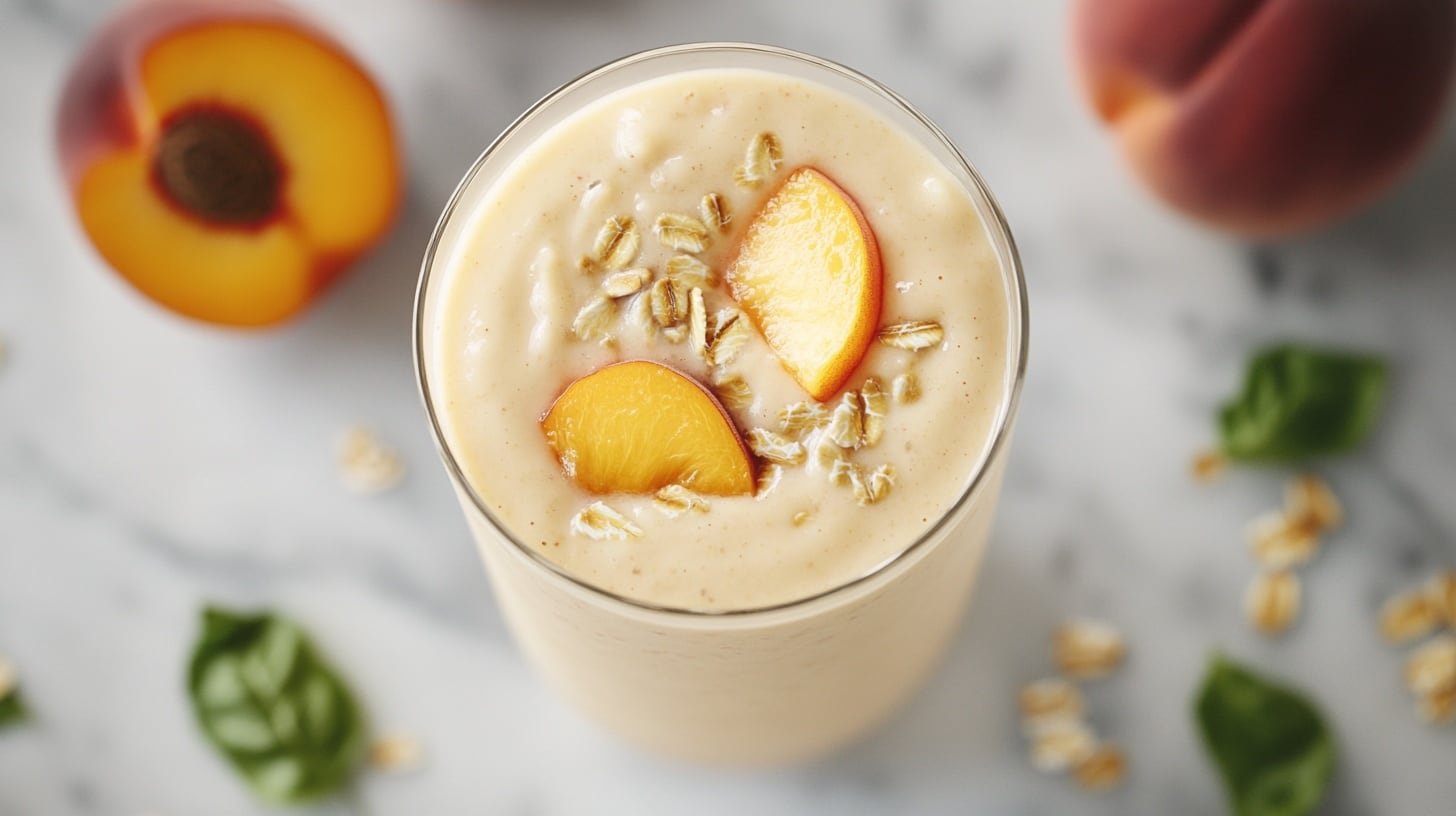 El licuado de durazno y almendras ofrece una combinación suave y nutritiva (Imagen Ilustrativa Infobae)