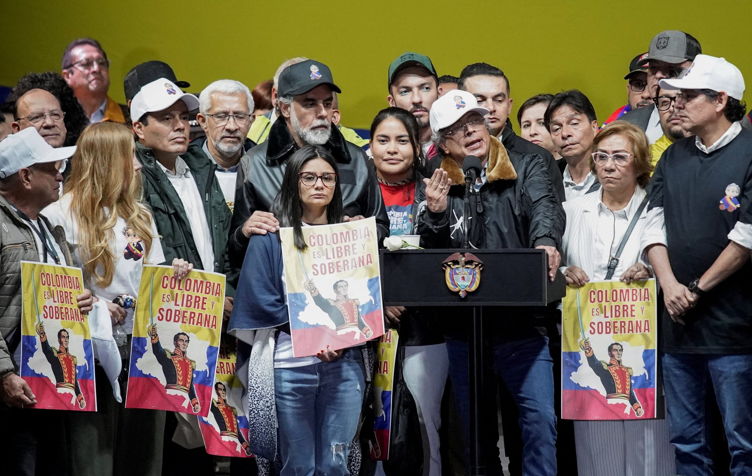 El mandatario colombiano sostuvo que reuniones de congresistas con parlamentarios norteamericanos habrían estado destinadas a amplificar los discursos de odio - crédito Sergio Acero/Reuters 