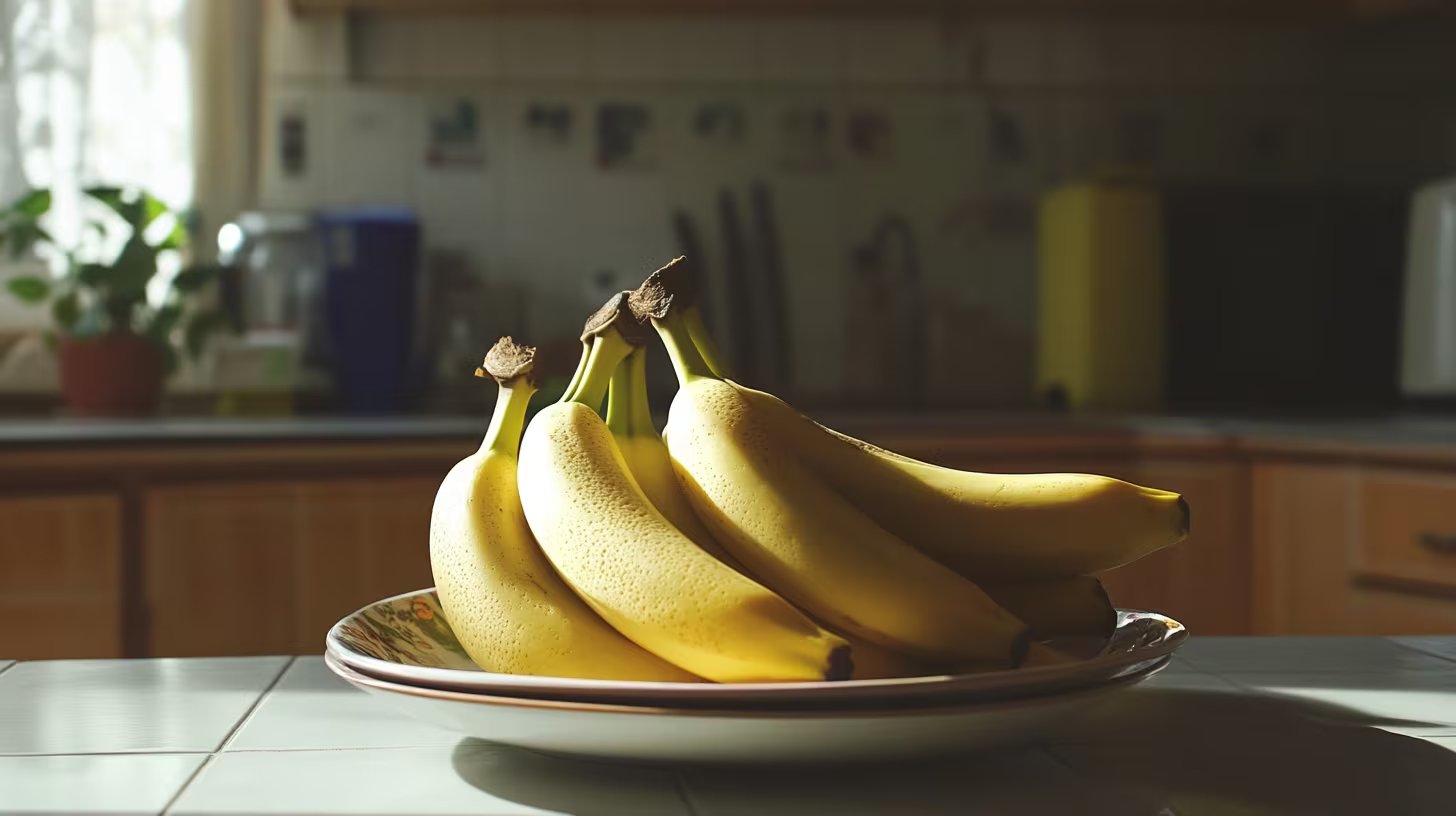 Gracias a su alto contenido de potasio, el plátano contribuye a mantener el equilibrio del organismo y la contracción muscular. - (Imagen Ilustrativa Infobae)