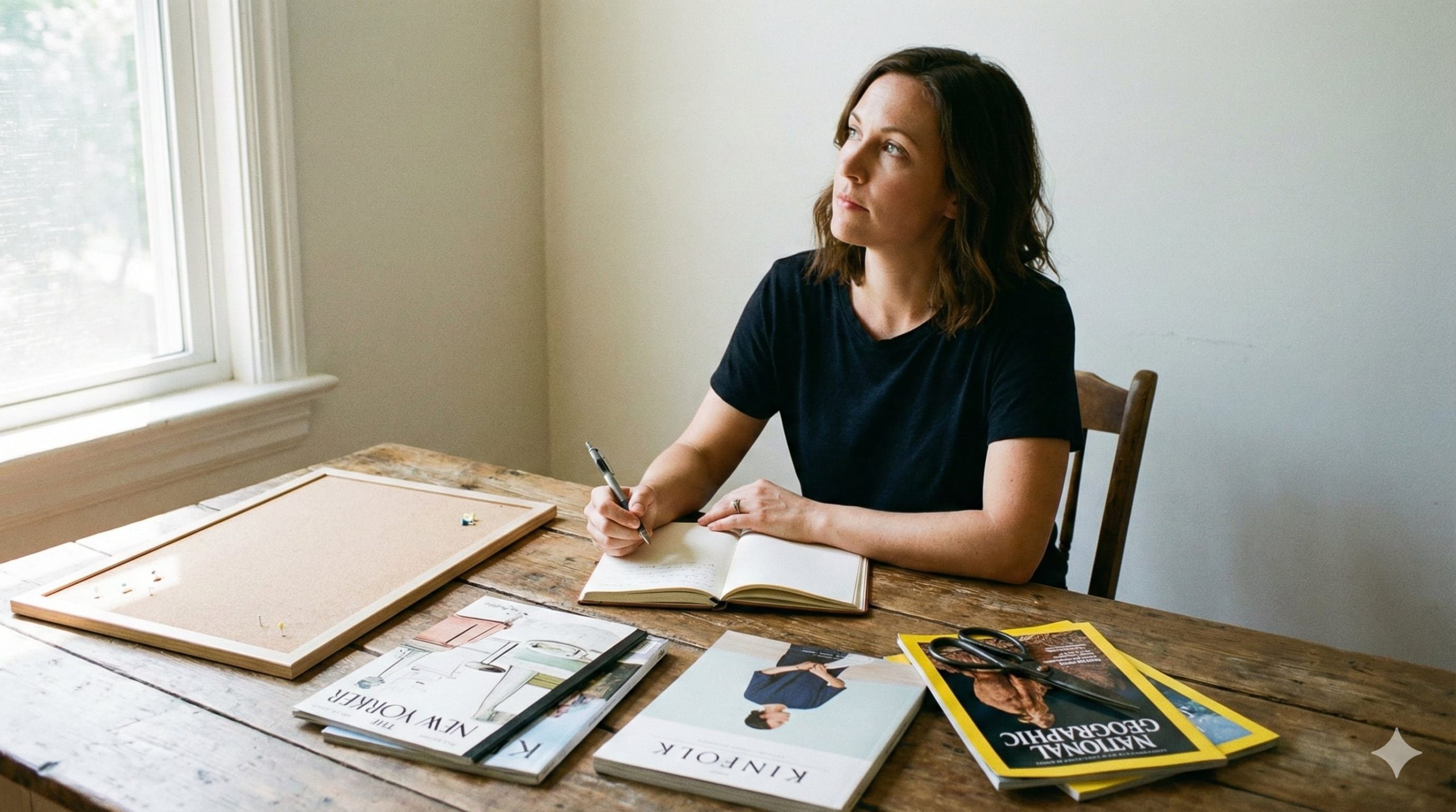 Crear un vision board implica revisar el año anterior, identificar áreas prioritarias y enfocar los esfuerzos para el nuevo ciclo. - Crédito: Infobae / Gemini / Imagen ilustrativa