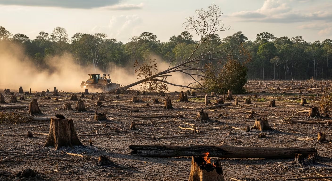 La deforestación por ganadería ilegal asociada al crimen organizado ha reducido hasta un 30% la superficie de los Cinco Grandes Bosques desde 2000 (Imagen Ilustrativa Infobae)