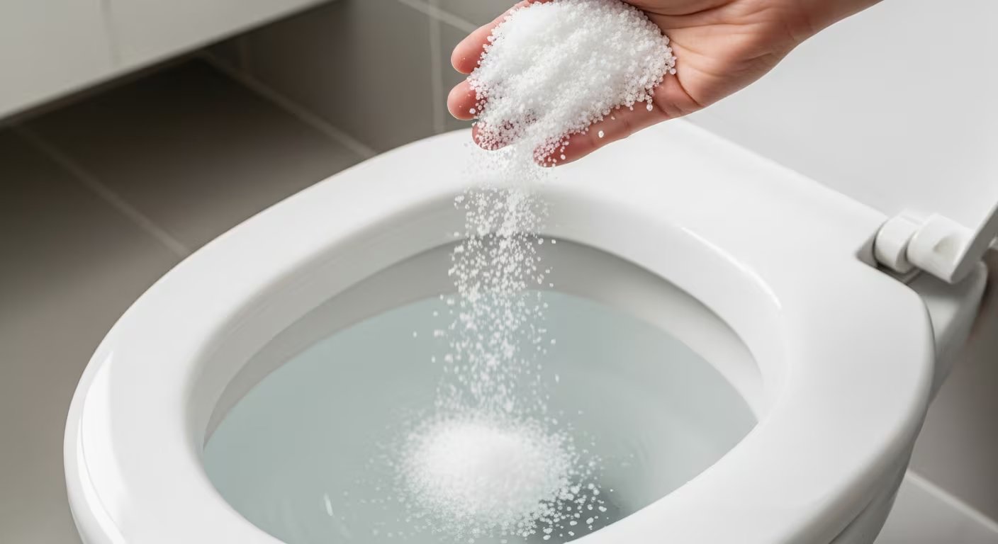 Las propiedades antibacterianas y desinfectantes de la sal gruesa facilitan la eliminación de sarro y reducen los malos olores en el baño (Imagen Ilustrativa Infobae)