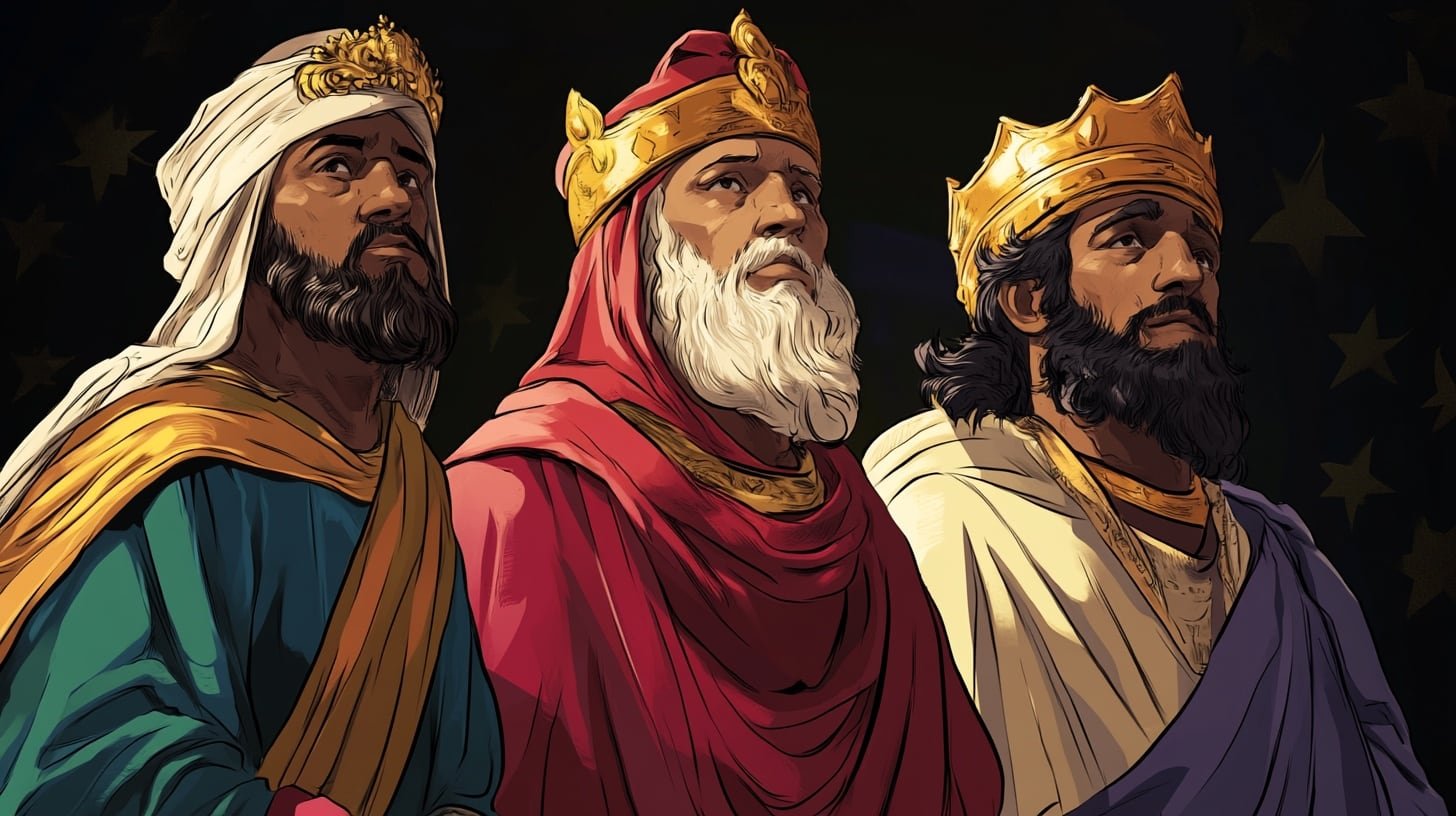 Melchor, Gaspar y Baltasar representan la diversidad de culturas y continentes en la tradición cristiana. (Imagen Ilustrativa Infobae)