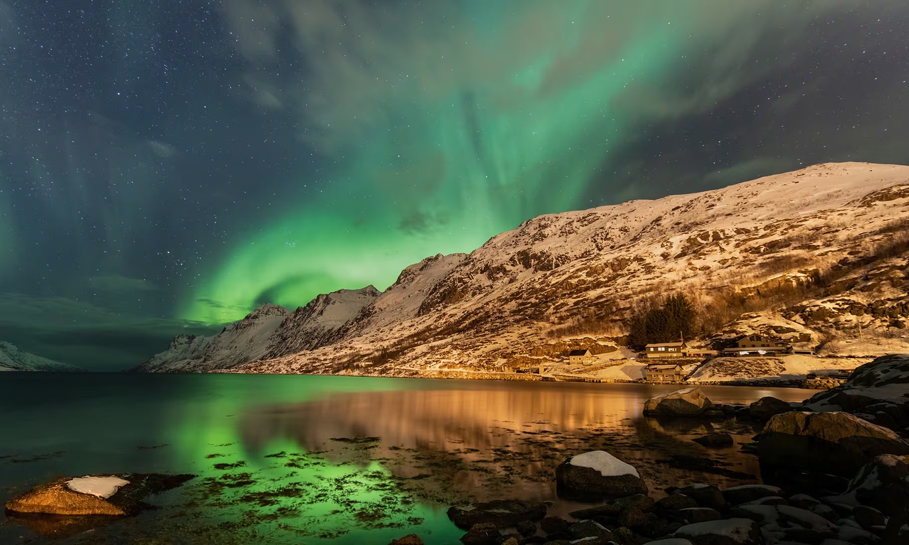En Tromsø, los usuarios puede disfrutar del paisaje que ofrecen las auroras boreales. (Airbnb)