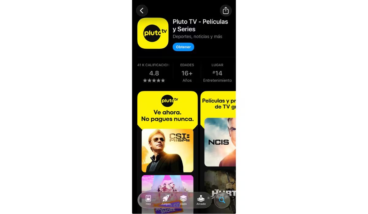 A diferencia de XUPER TV, Pluto TV es una app oficial disponible en Android e iOS. (Pluto TV)