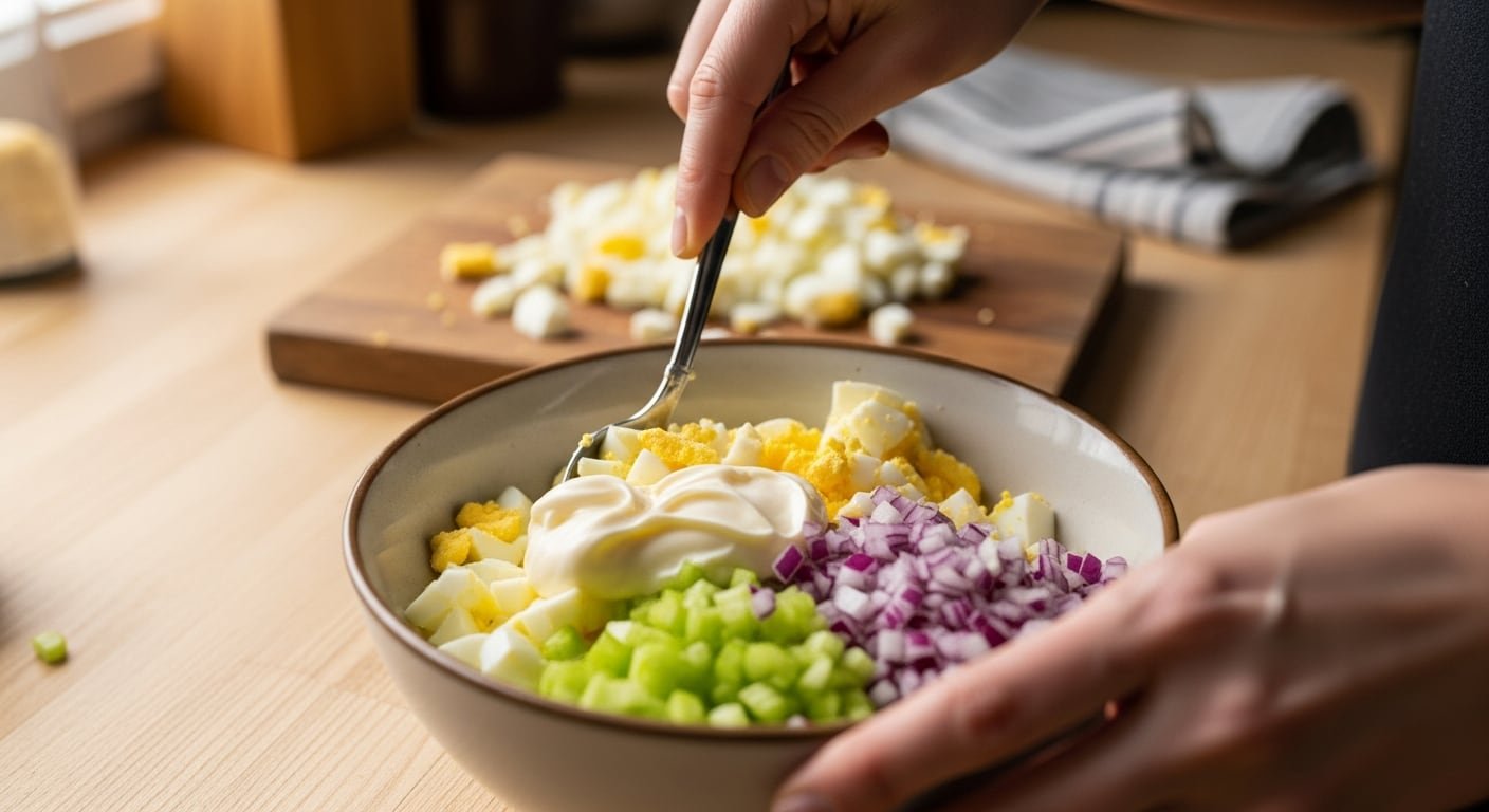 El origen europeo de la ensalada de huevo destaca el papel del huevo duro como fuente práctica de proteínas y grasas saludables - (Imagen Ilustrativa Infobae)