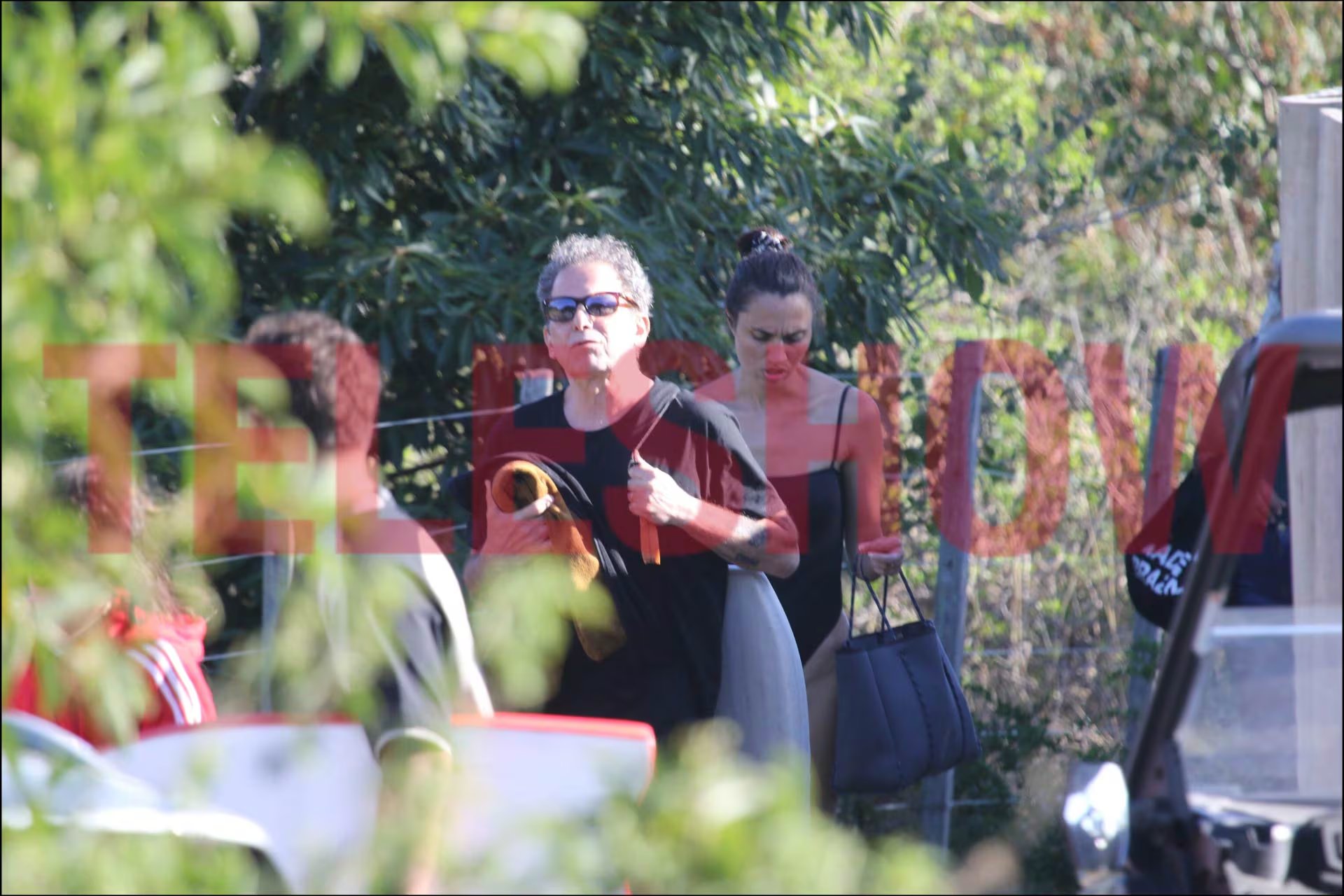 Tras una tarde al sol, la dupla se fue en auto 