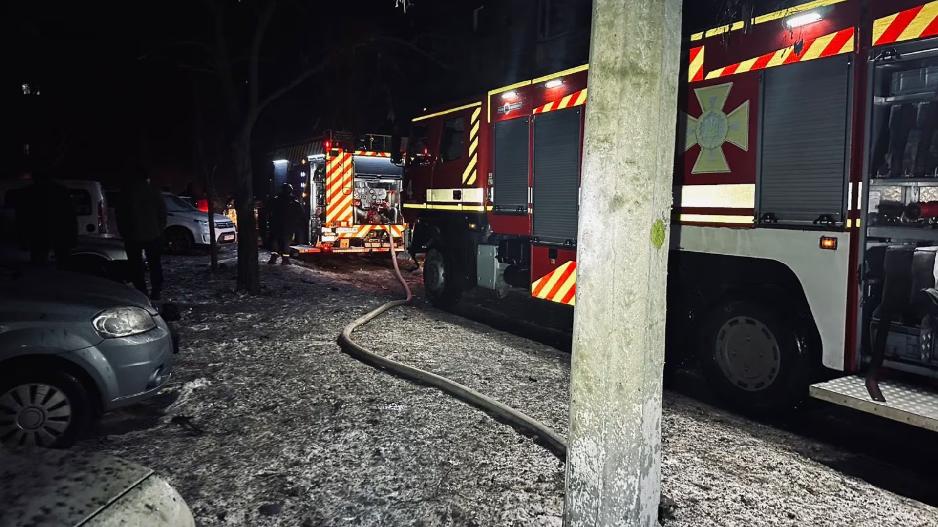 Un camión de bomberos del Servicio Estatal de Emergencias de Ucrania (Facebook)