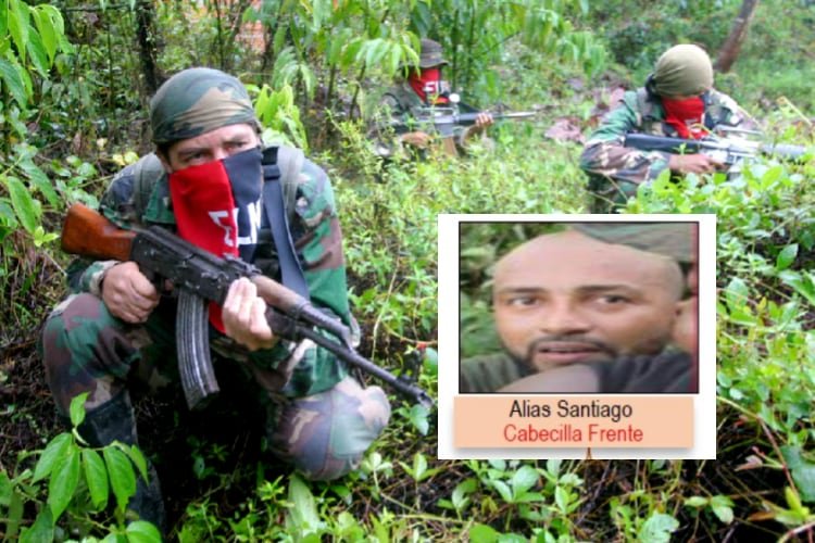 'Santiago' tenía poder de mando en frentes del ELN de varios departamentos - crédito Montaje Infobae (Reuters/MinisteriodeDefensa)