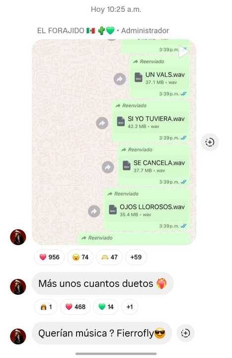 El cantante compartió un adelanto (IG nodal)