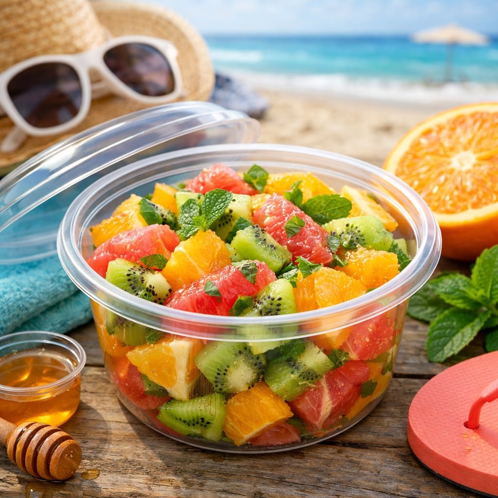 Ensalada de frutas cítricas y menta: un postre refrescante que combina aroma, ligereza y fácil preparación para los días de calor (Imagen Ilustrativa Infobae)