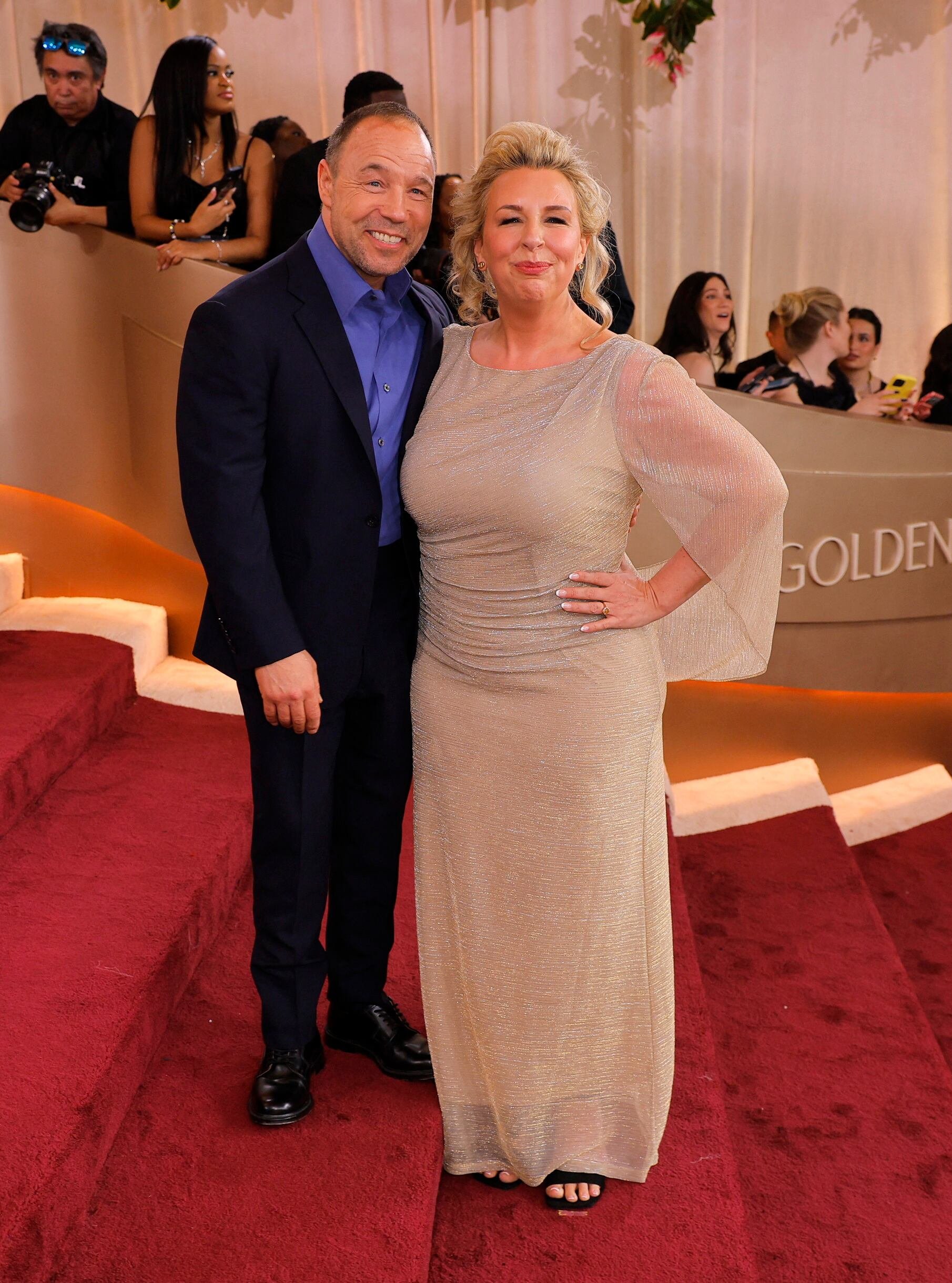 Stephen Graham agradeció a su familia en su discurso. (REUTERS/Mike Blake)