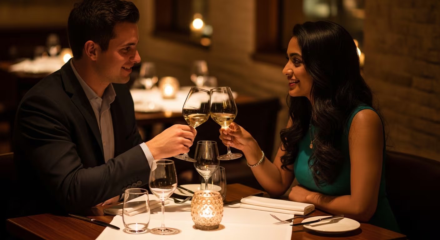 Una cena romántica de San Valentín es una ideal infalible para la fecha. (Imagen Ilustrativa Infobae)