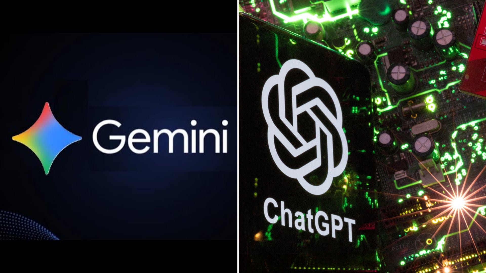 El tráfico de Gemini se mantuvo estable y hoy representa cerca del 40% de la audiencia de ChatGPT. (Composición Infobae)