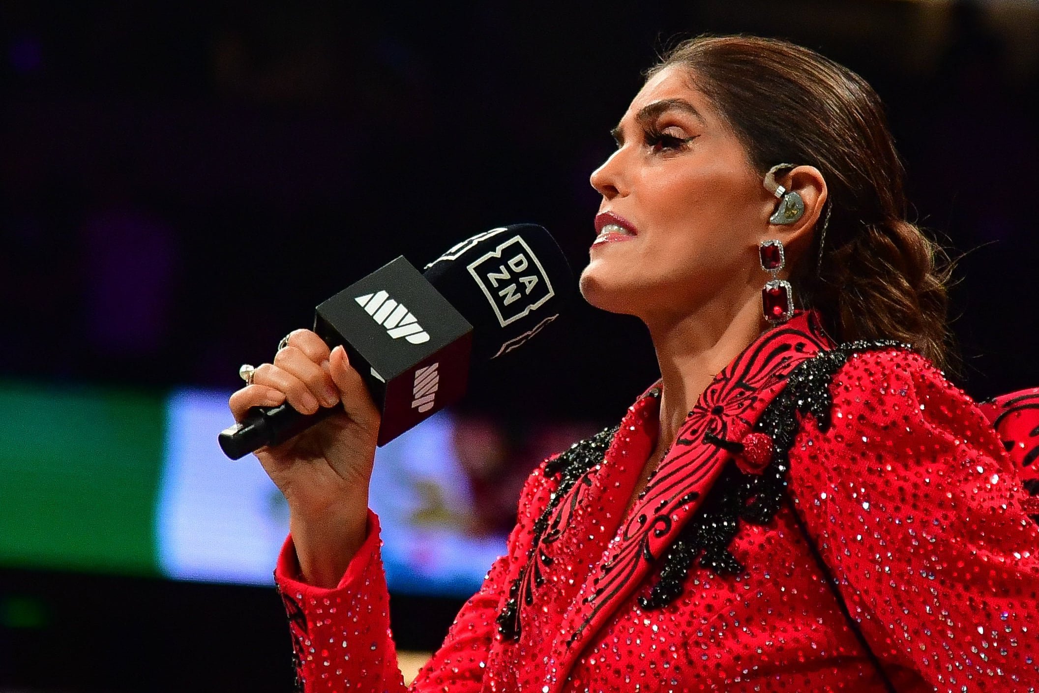 La cantante mexicana prioriza la familia y su bienestar emocional al decidir alejarse de los escenarios en el inicio de 2026 (Credit: Gary A. Vasquez-Imagn Images)