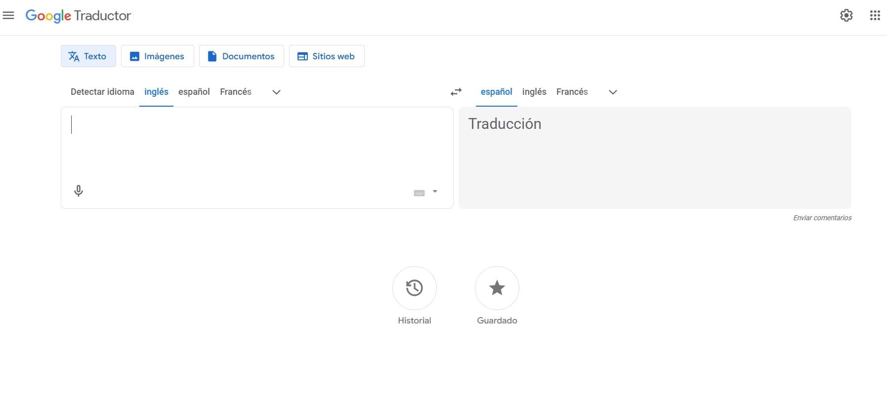 (Captura Google Translate)