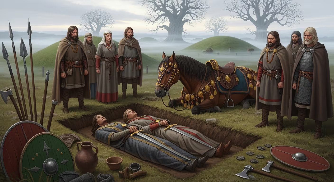 La diversidad de hallazgos incluye monedas de plata del siglo XI, joyas, armas y objetos de distintas épocas, como una escalera de roble de la Edad de Hierro - (Imagen Ilustrativa Infobae)