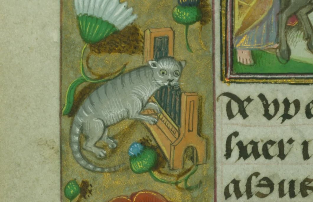 Los gatos medievales simbolizaban misterio y desorden, pero en los hogares eran aliados cruciales para la protección y la salud (The Walters Museum)