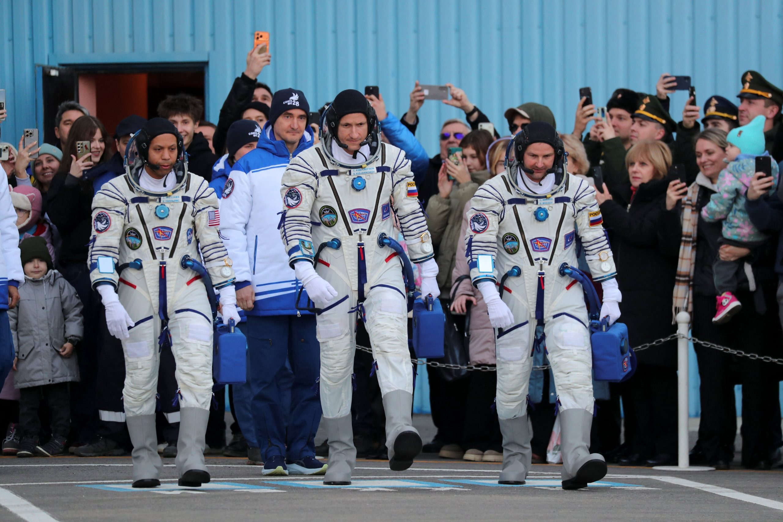 Los astronautas de mayor edad volvieron a valores previos al vuelo, mientras los más jóvenes mostraron edades biológicas menores (REUTERS/Pavel Mikheyev)
