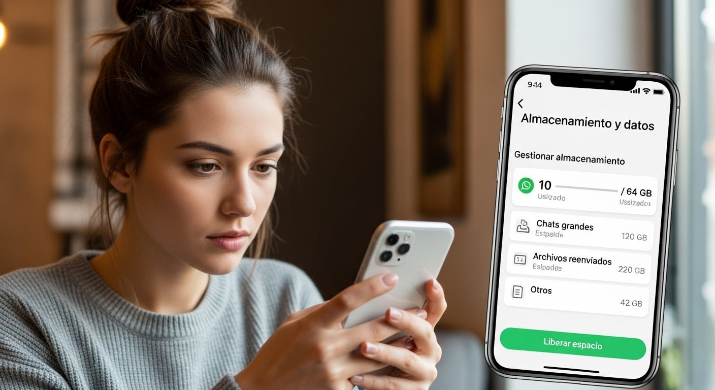 WhatsApp pretende brindar la opción de liberar espacio en los dispositivos de los usuarios de forma selectiva. 
(Imagen ilustrativa Infobae)