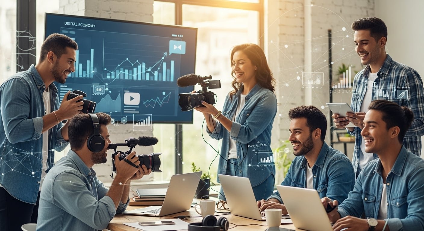 La estrategia de YouTube para 2026 redefine el entretenimiento con contenidos originales producidos directamente por los propios creadores. (Imagen Ilustrativa Infobae)