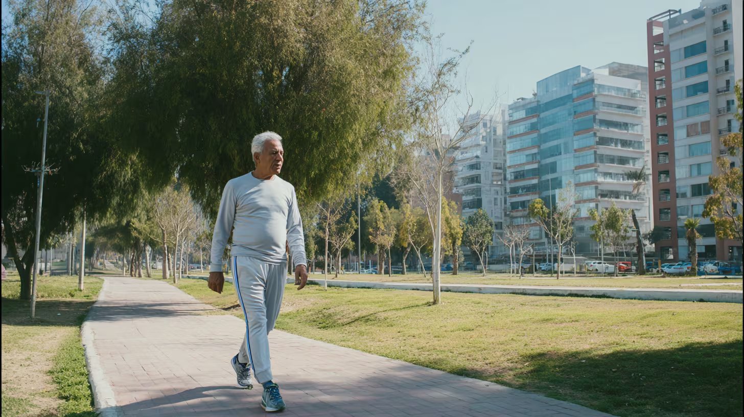 Una semana balanceada de actividad física para mayores de 50 años incluye dos días de fuerza, cinco de caminata y dos de movilidad o estiramientos ( Imagen Ilustrativa Infobae)