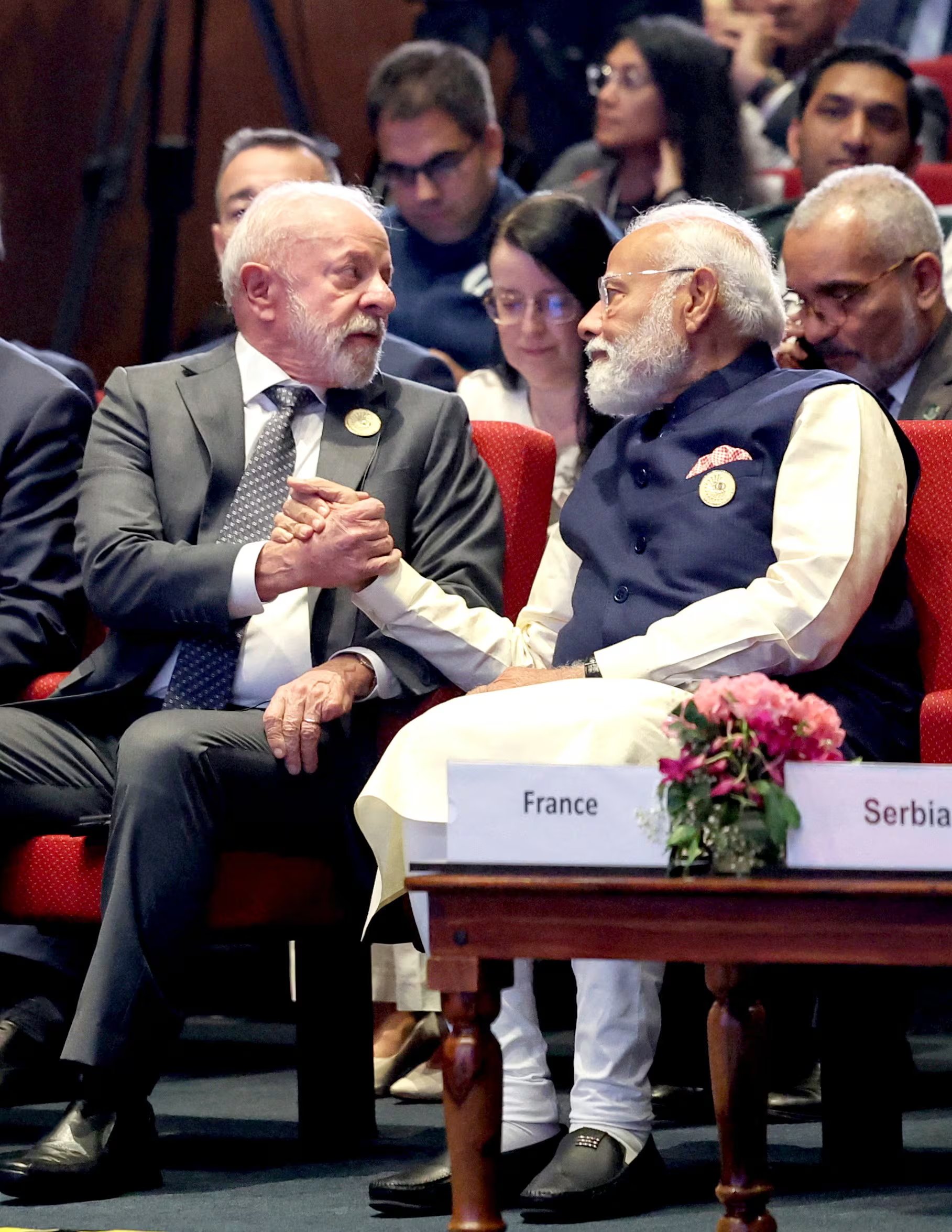 Lula se reunió con Modi en Nueva Delhi, India (India's Press Information Bureau/Handout via REUTERS)
