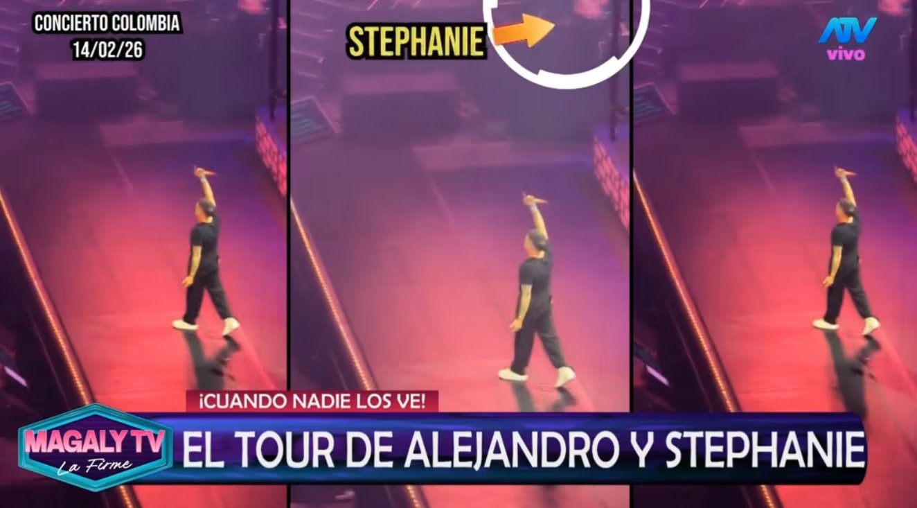 Alejandro Sanz y Stephanie Cayo: imágenes en la gira de Colombia y Ecuador. ATV / Magaly TV La Firme.