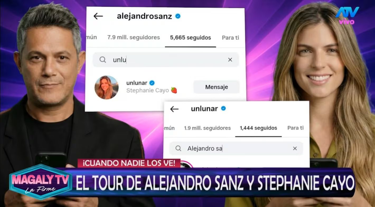 Alejandro Sanz y Stephanie Cayo: imágenes en la gira de Colombia y Ecuador. ATV / Magaly TV La Firme.