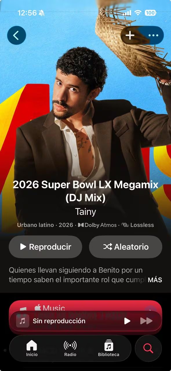 Tainy preparó una lista de reproducción para que los fanáticos se preparen para el show de mediotiempo de Bad Bunny en el Super Bowl. (Apple Music)
