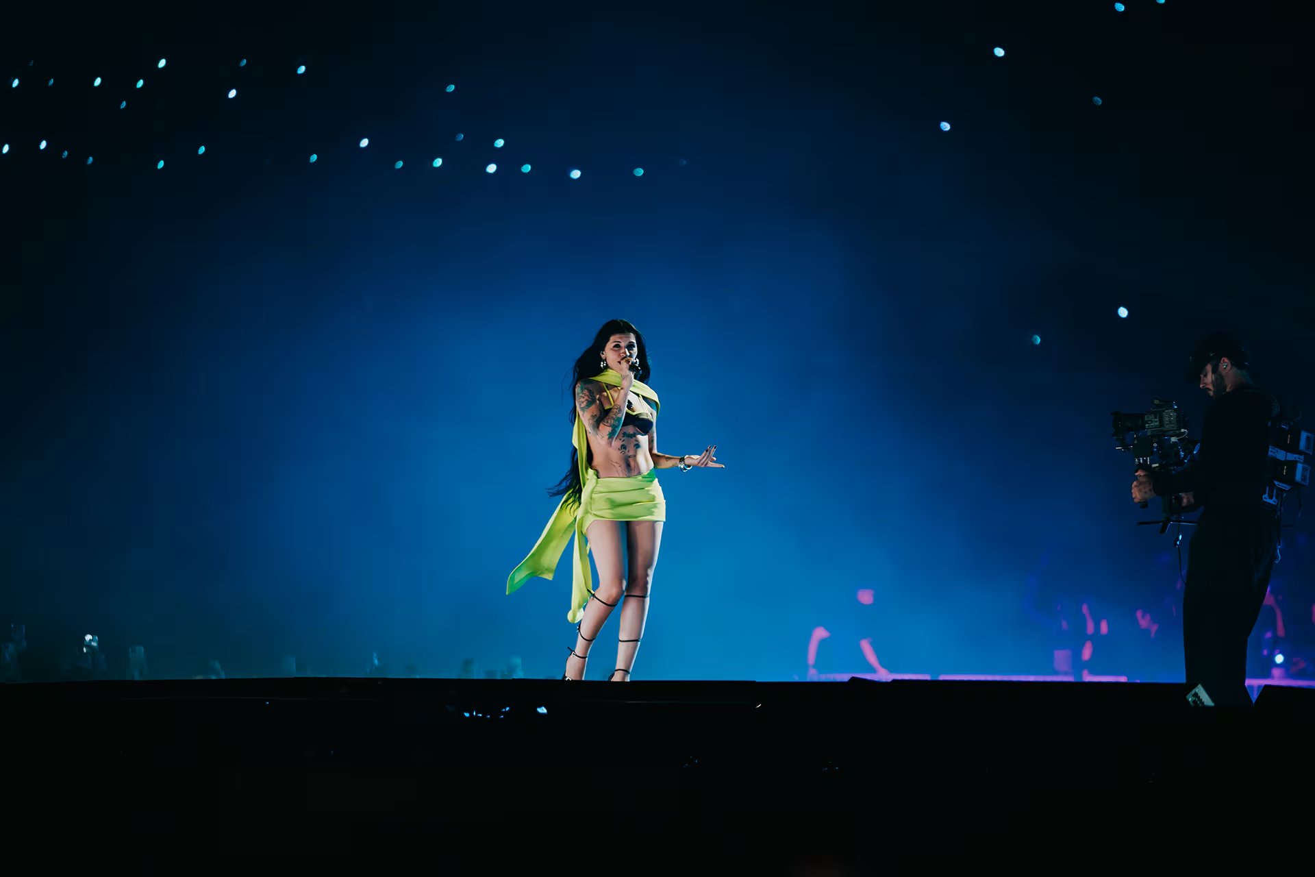 Cazzu protagonizó uno de los momentos más comentados del segundo show al cantar su tema 