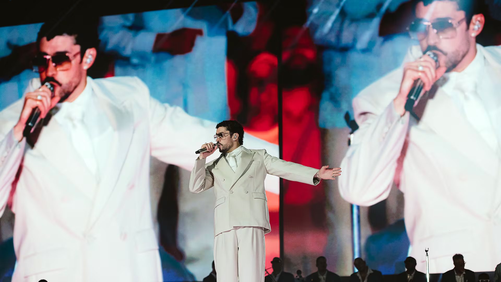 Durante las tres noches, el Monumental reunió a más de 80 mil personas por fecha, consolidando el fenómeno Bad Bunny en Argentina (Victoria Dragonetti)