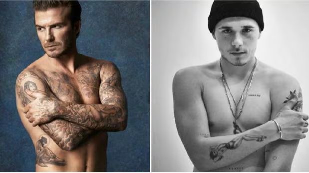 David y Brooklyn Beckham tienen el mismo gusto por el arte corporal 