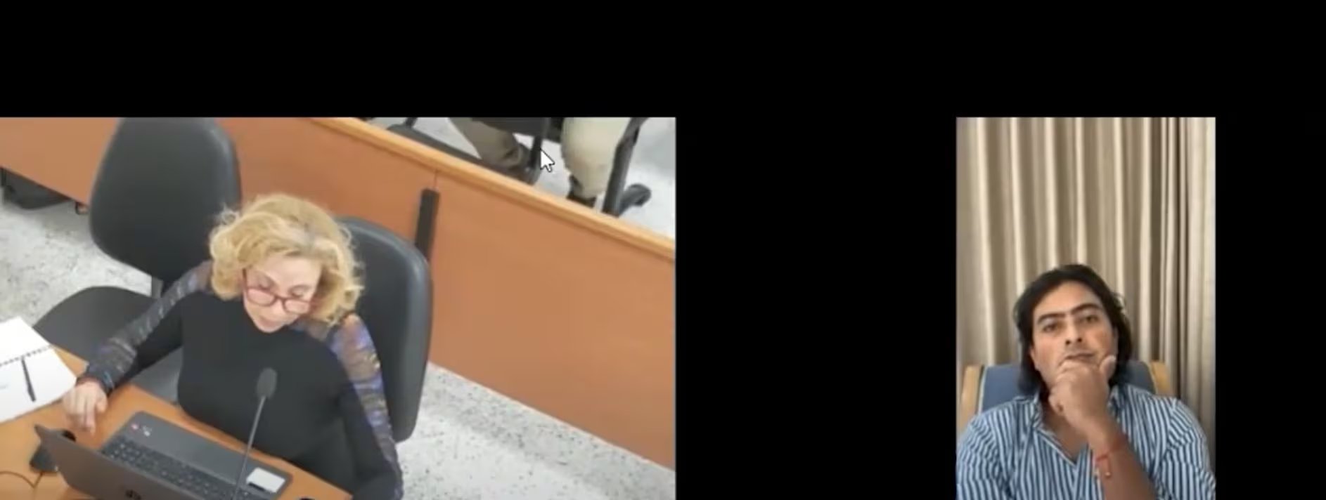 La fiscal Lucy Laborde aseguró que las declaraciones de Nicolás Petro fueron libres, sin intervención dela Fiscalía - crédito captura pantalla audiencia/Rama Judicial