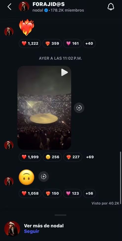 El sonorense confesó a sus fans lo mucho que admira a Kanye. (Captura de pantalla @nodal)