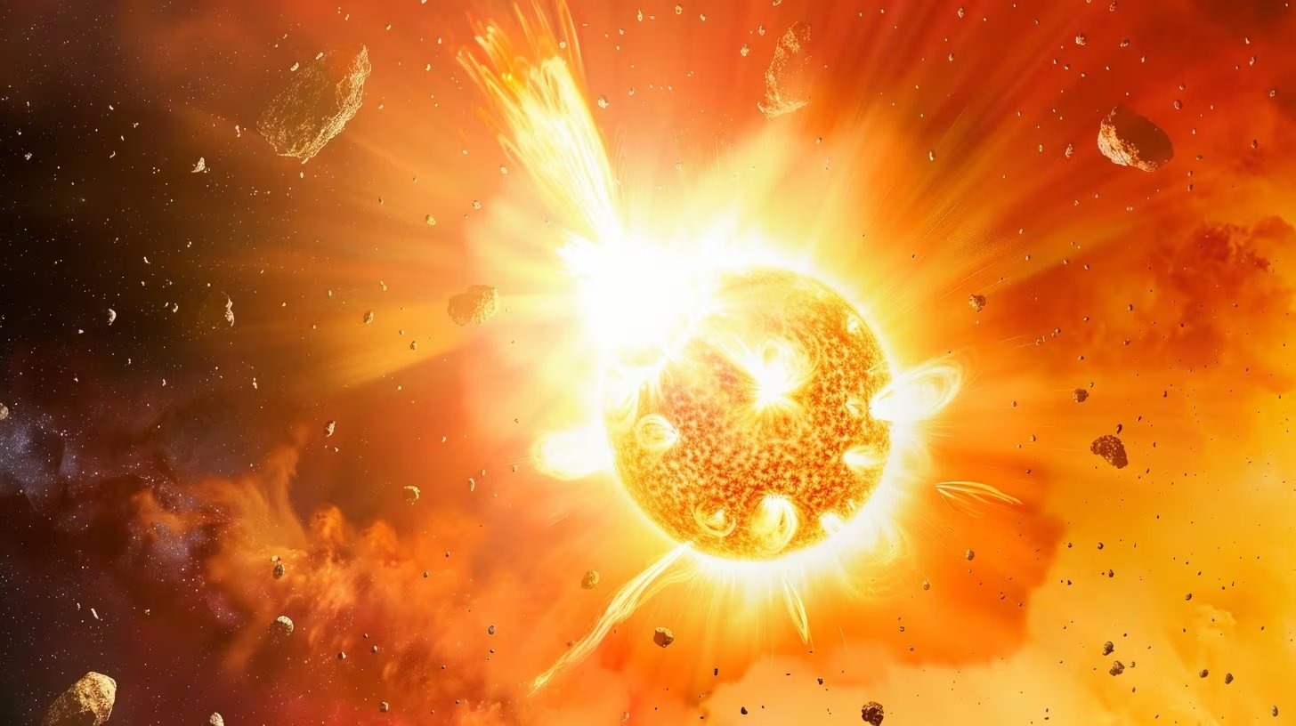 El método emplea aprendizaje automático y matemáticas avanzadas para localizar ventanas de mayor peligro en el Sol durante el actual Ciclo Solar 25 (Imagen Ilustrativa Infobae)