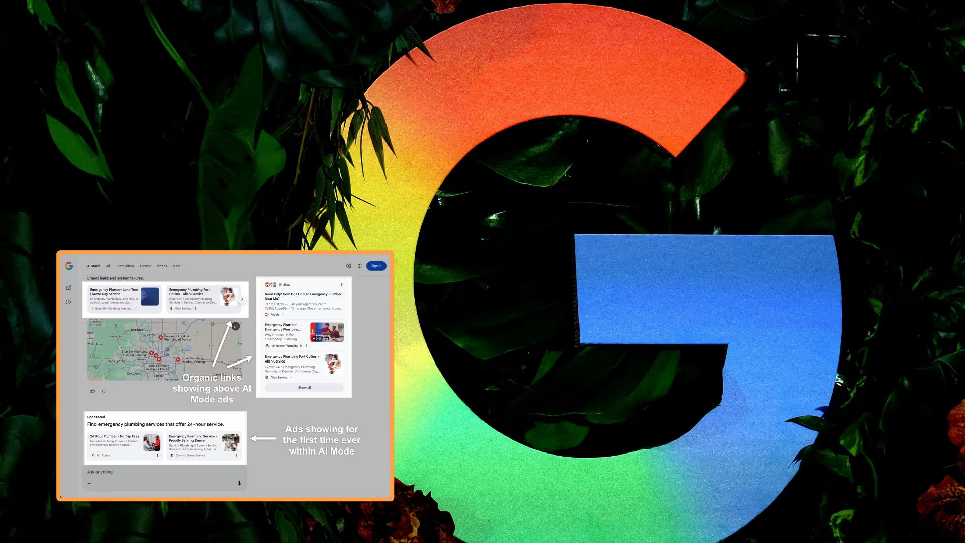El Modo IA se adapta tanto a dispositivos móviles como a computadoras.
(Composición Infobae: REUTERS/Lisi Niesner / Brodie Clark/@brodieseo)