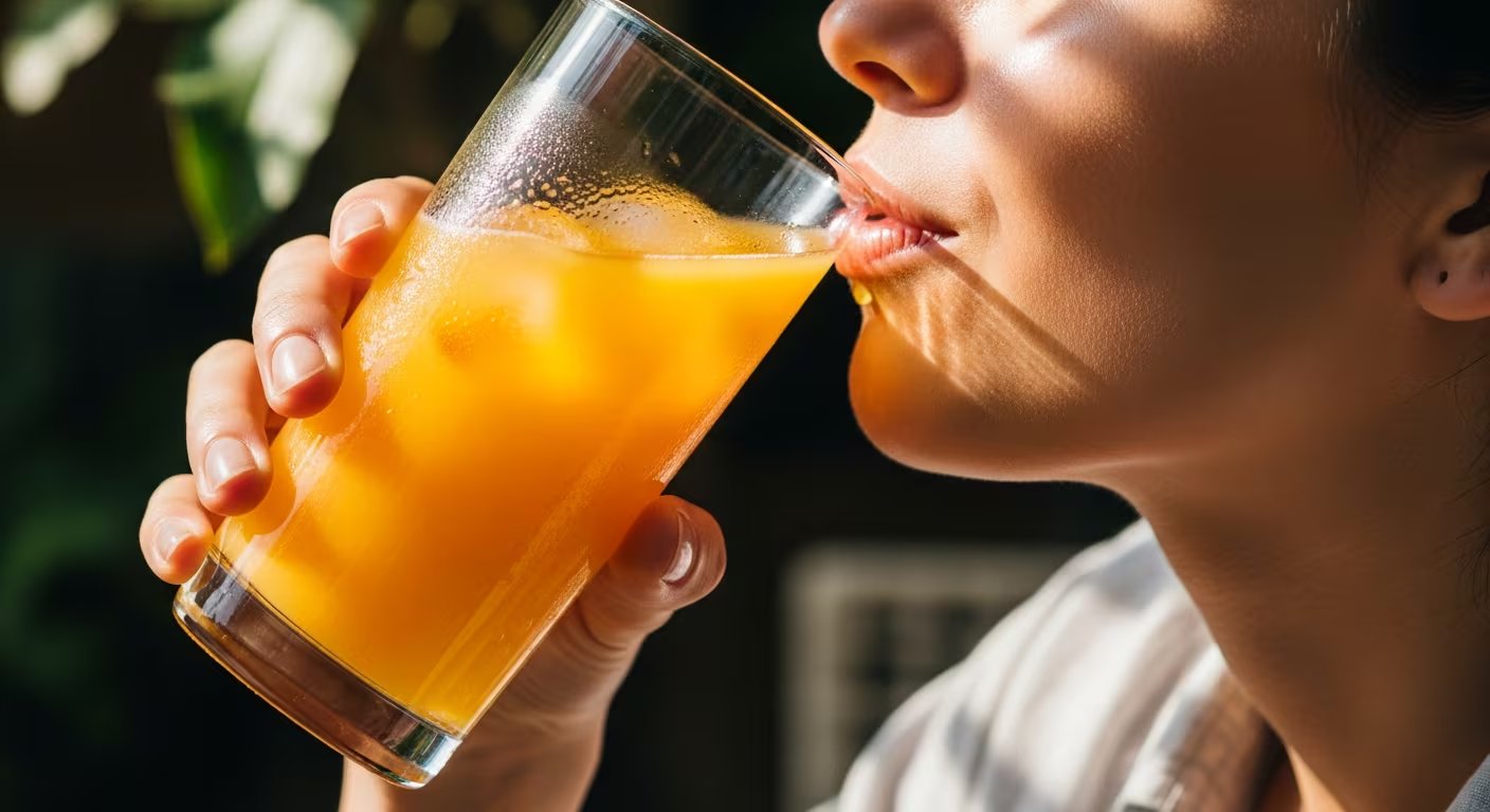 El jugo de naranja fortificado aporta 349 mg de calcio por vaso, según datos de Very Well Health (Imagen Ilustrativa Infobae)