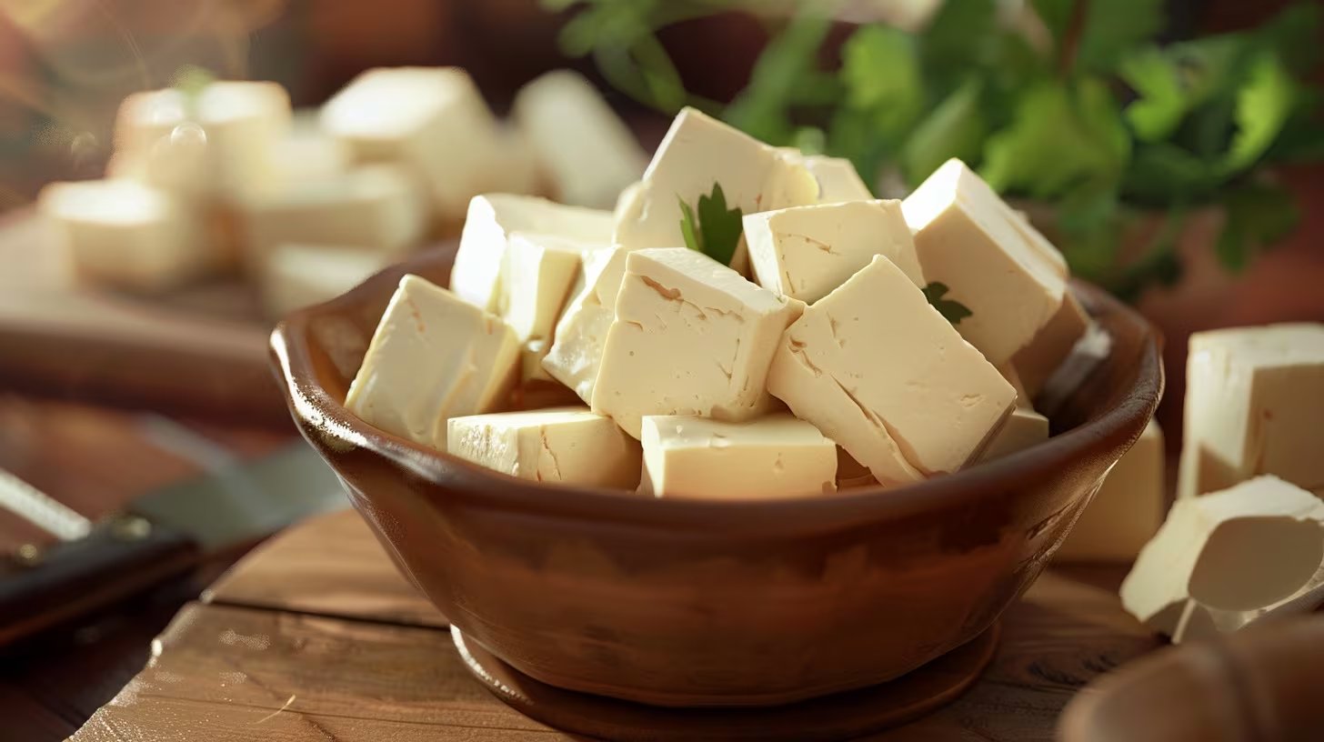 El tofu firme preparado con sulfato de calcio es una destacada fuente de calcio para dietas vegetarianas y veganas (Imagen Ilustrativa Infobae)