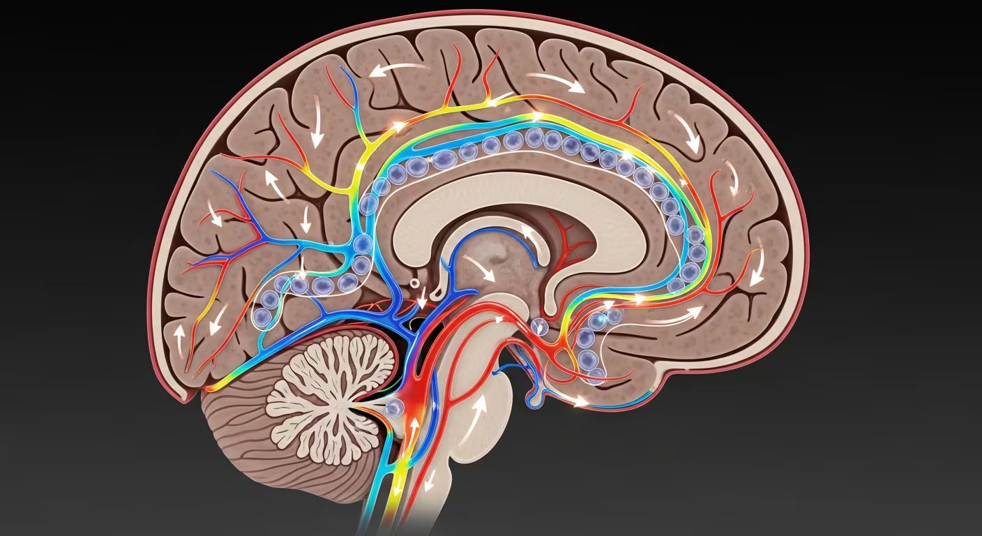 La arquitectura de la vasculatura cerebral permite que solo ciertos vasos modificados afecten todo el flujo, demostrando un sistema altamente coordinado (Imagen Ilustrativa Infobae)