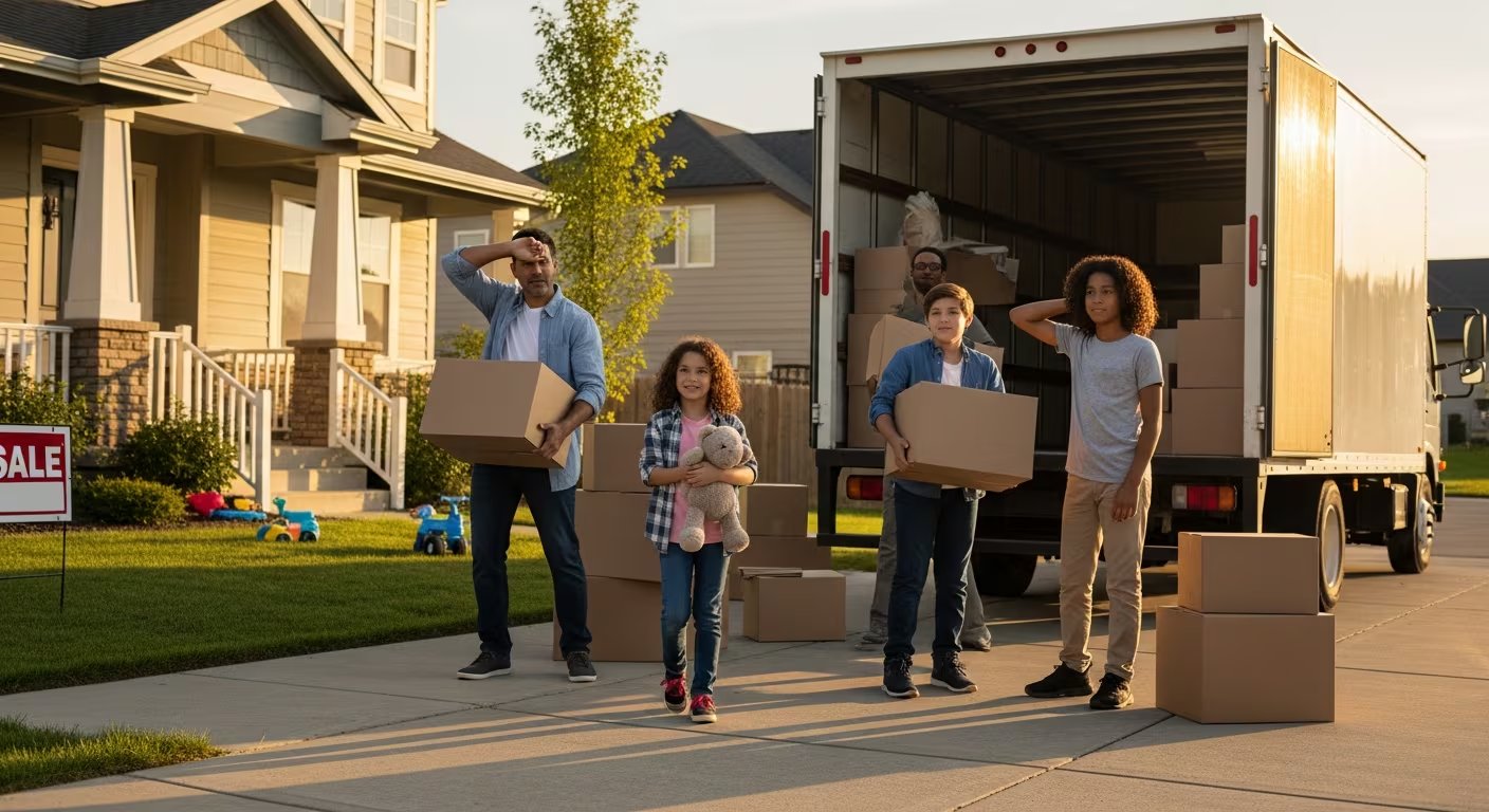 La identificación de las causas principales del estrés familiar, como puede ser una mudanza, y el uso de estrategias efectivas contribuyen a crear un ambiente más armonioso y estable para todos los integrantes. (Imagen Ilustrativa Infobae)