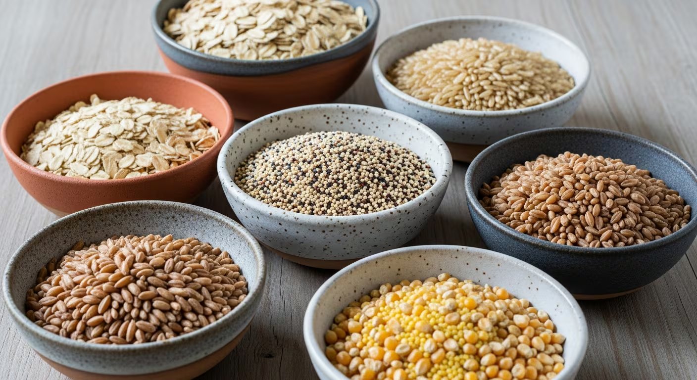 Los granos integrales aportan fibra y vitaminas fundamentales que estimulan la digestión y prolongan la sensación de saciedad diaria (Imagen Ilustrativa Infobae)