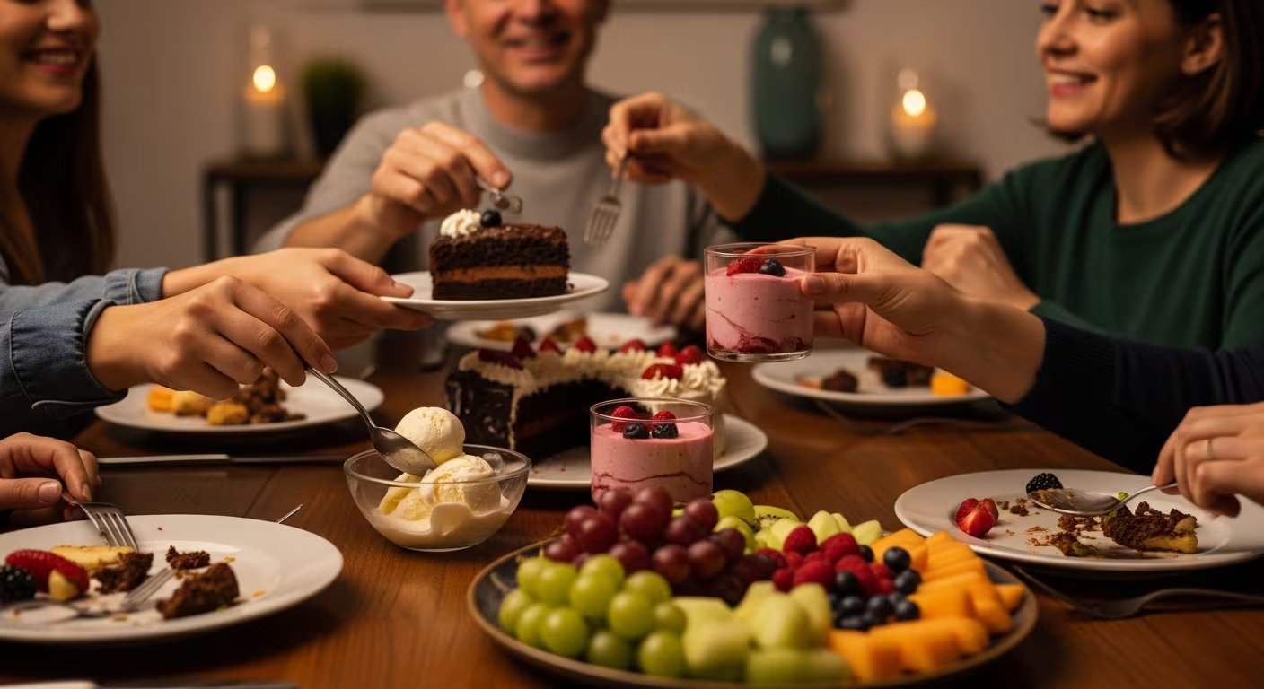 Factores como la edad, el sueño y el intervalo entre la cena y el descanso modifican el efecto del postre en la salud metabólica, según la ADA (Imagen Ilustrativa Infobae)