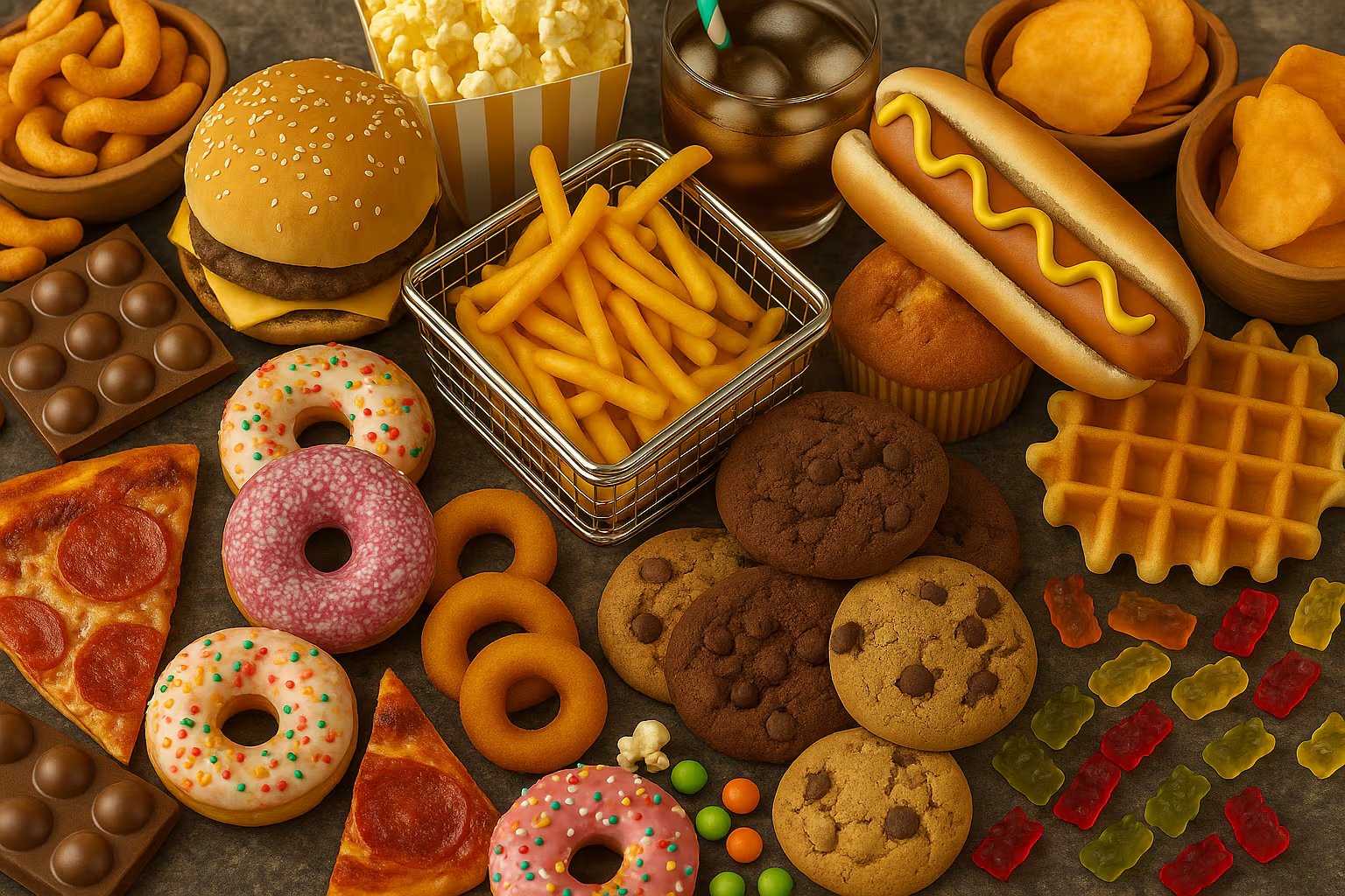 Las dietas ricas en alimentos ultraprocesados pueden alterar la dopamina y afectar la salud cerebral (Imagen ilustrativa Infobae)