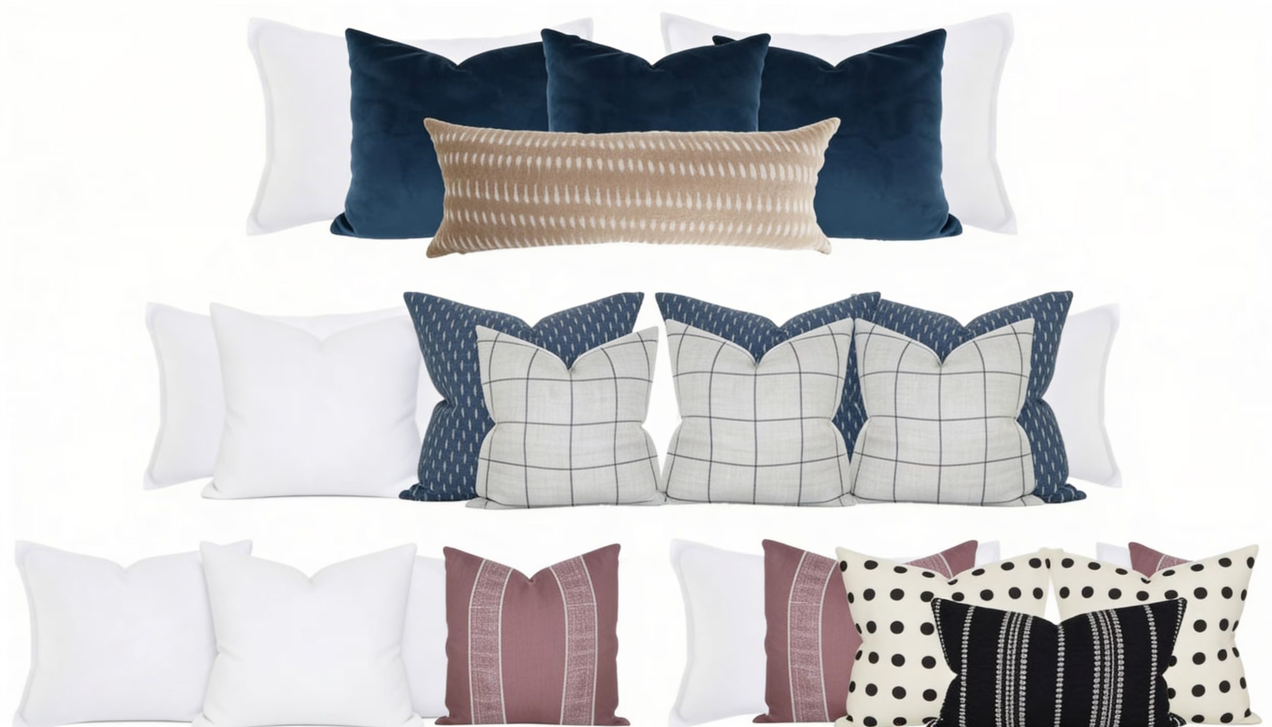 La clave: base neutra, un patrón suave, capas de texturas, repetir un color