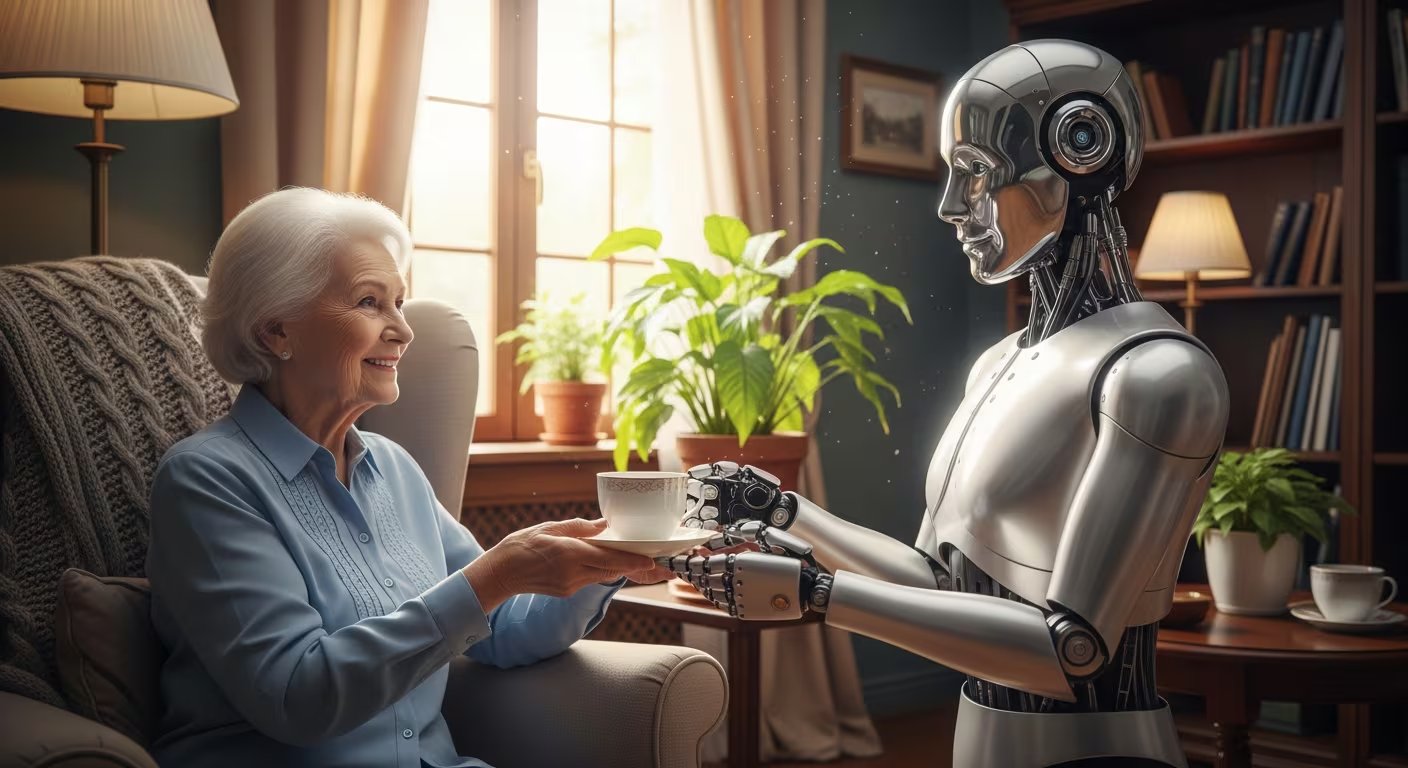 El avance de la inteligencia artificial está revolucionando el cuidado de las personas mayores. 
(Imagen ilustrativa Infobae)