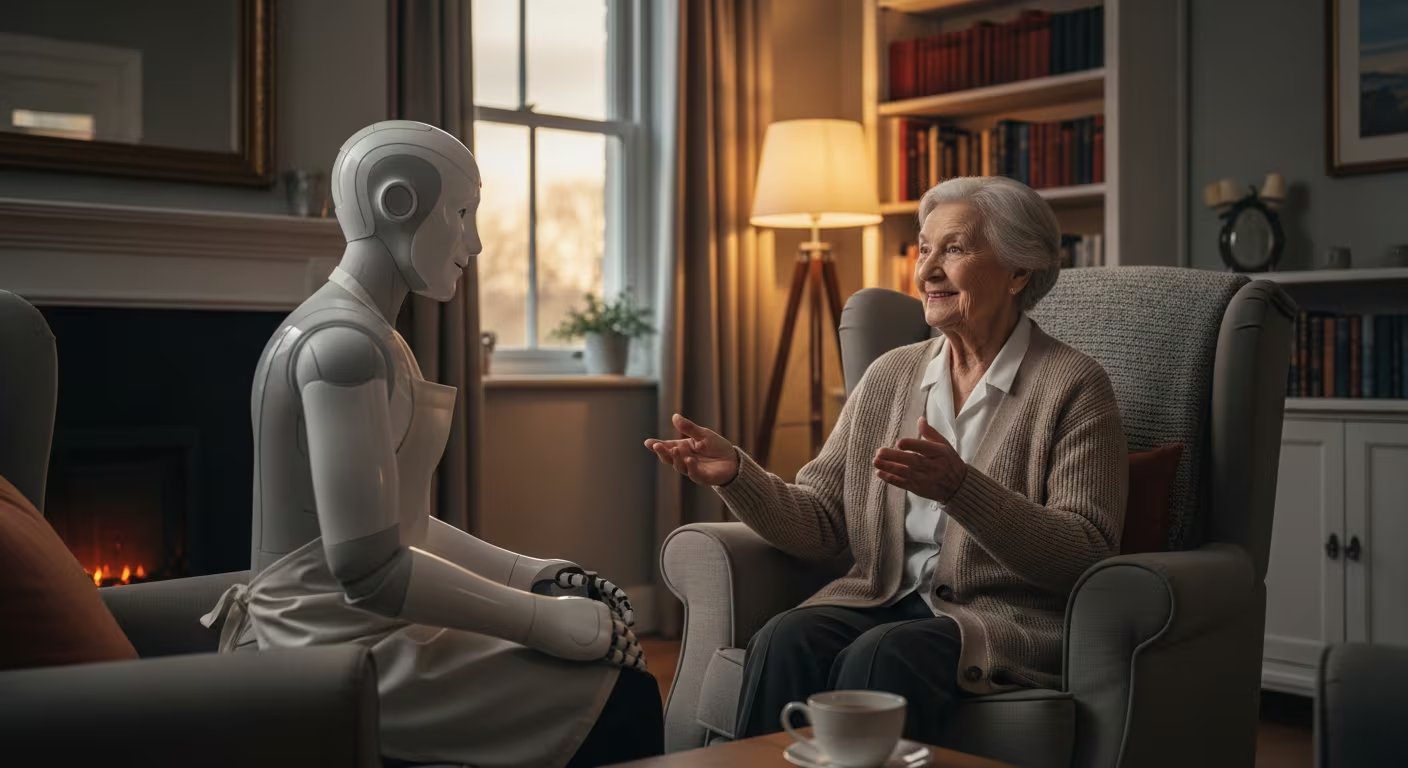 El robot Dixie lidera actividades y brinda compañía en centros de día. 
(Imagen ilustrativa Infobae)