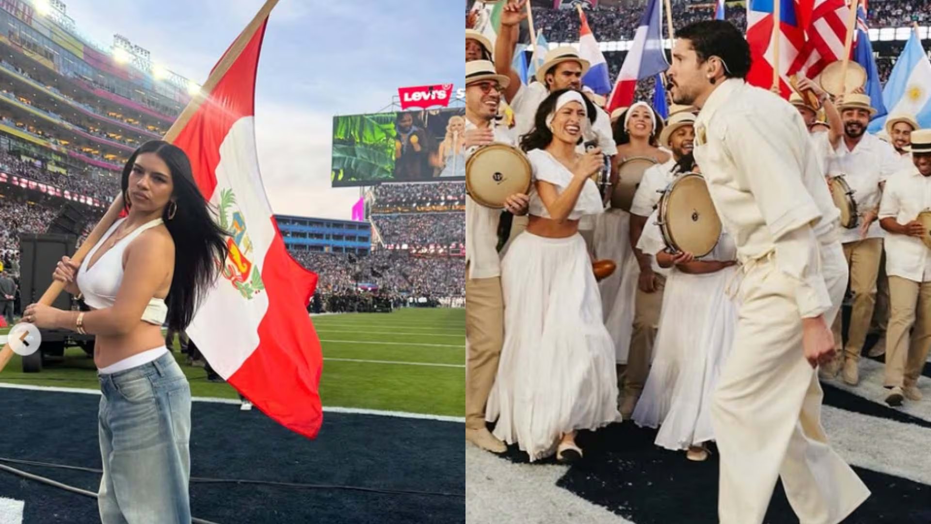 Kandrex Millones y Lu Arróspide describieron la emoción de portar la bandera peruana.