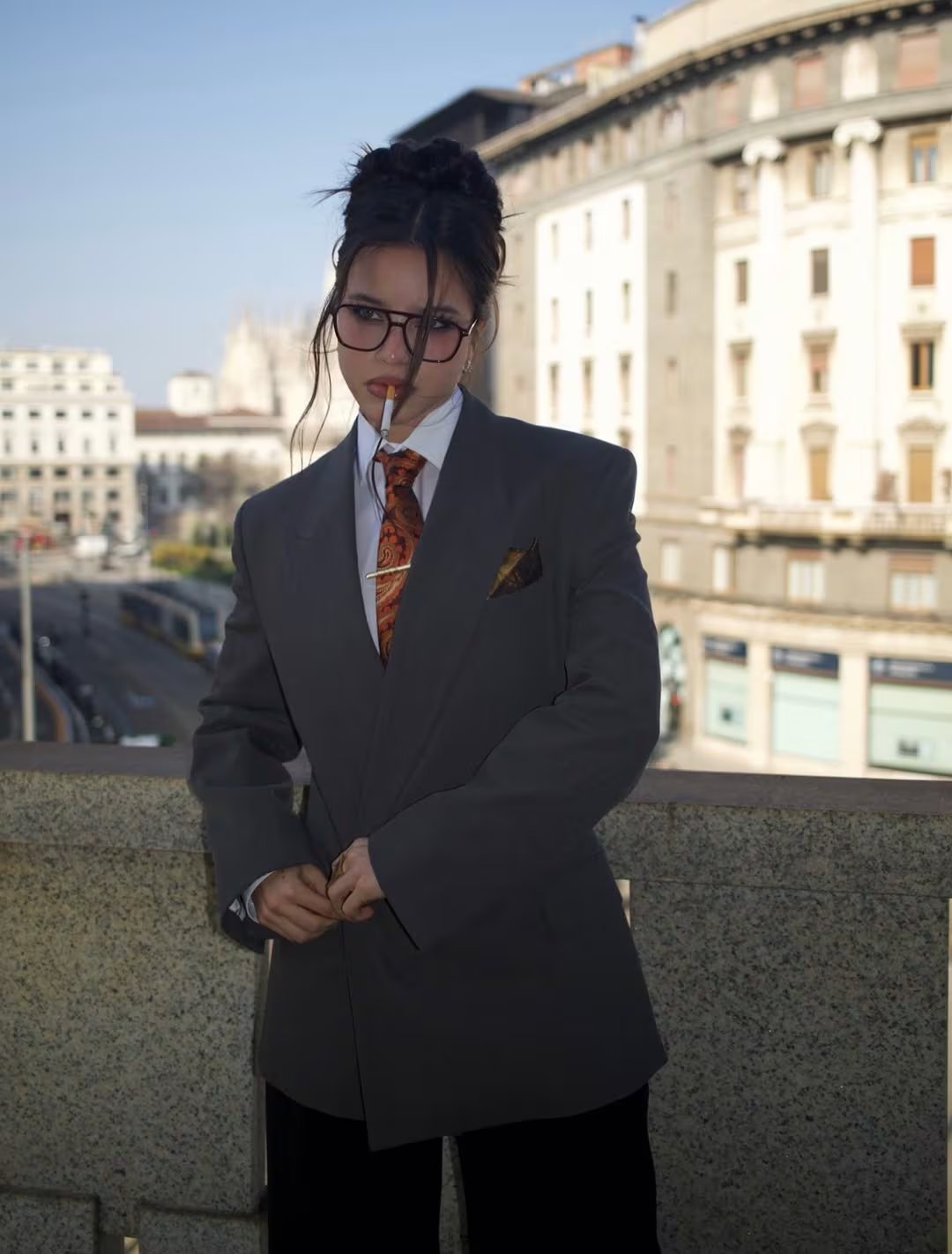 El elegante look de la cantante