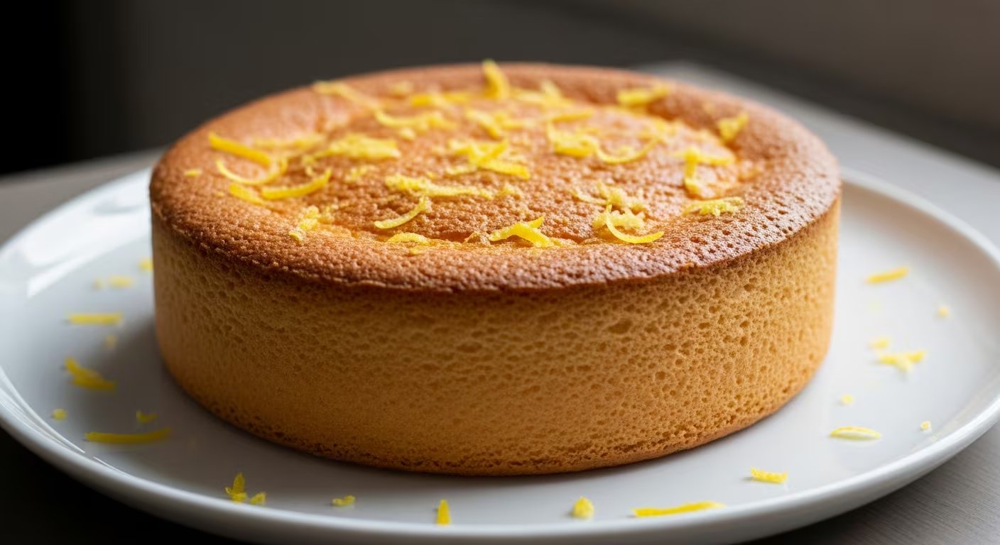 Un postre esponjoso y aromático, elaborado solo con harina de almendra, huevos, azúcar y ralladura de limón (Imagen Ilustrativa Infobae)